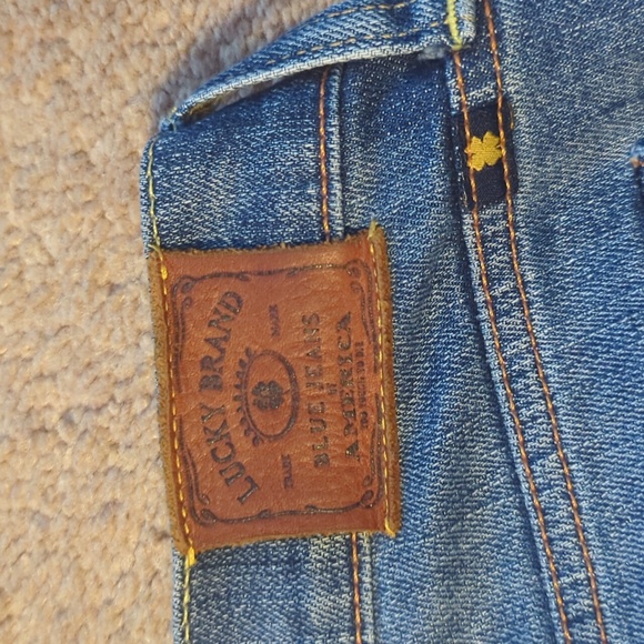 Lucky Brand 10/30 Sweet N Low Semi-Distressed Bootcut Denim Blue Jeans Faded - Picture 14 of 16